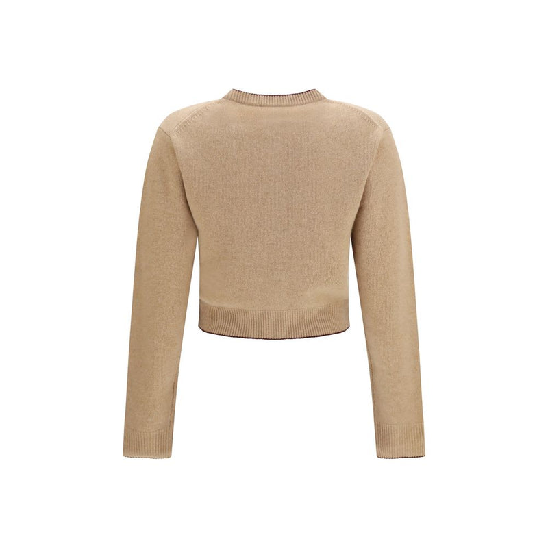 Chloé Beige Wool Oves Aries Cardigan