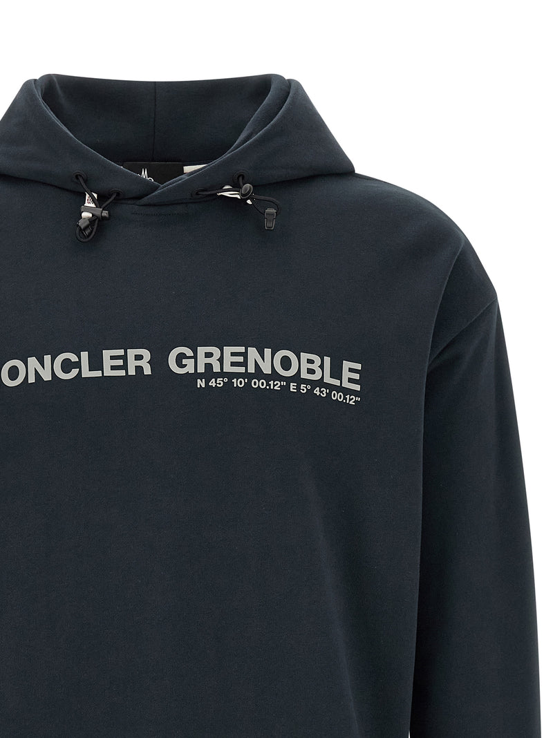 Moncler Grenoble Blue Cotton Sweatshirt