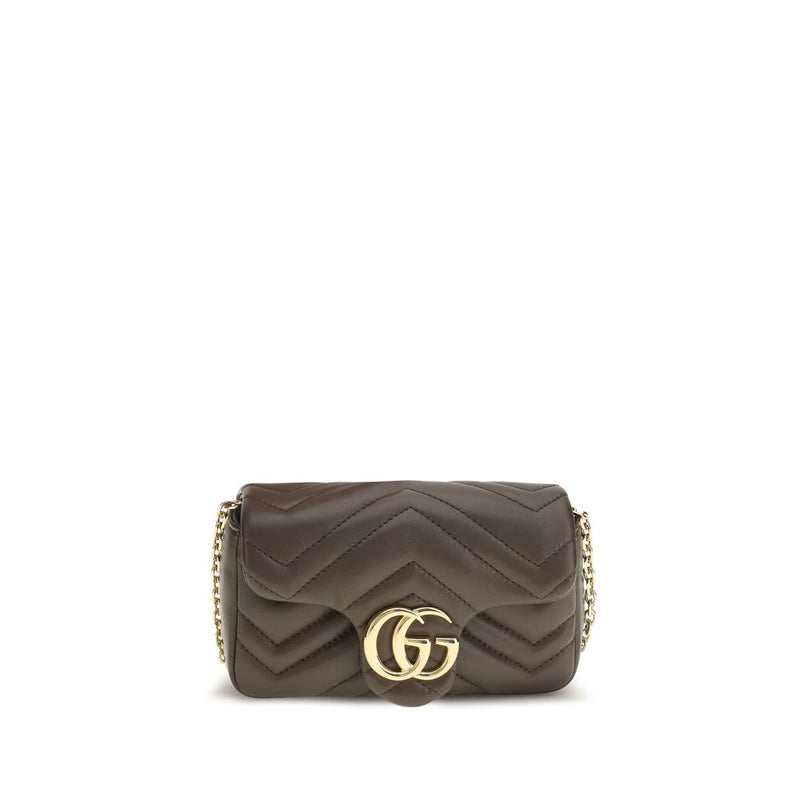 Gucci Brown Calf Leather Bos Taurus Shoulder Bag
