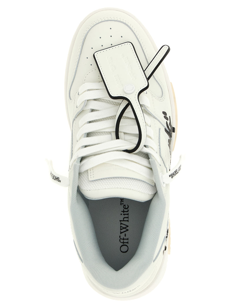 Off-White Bicolor Calfskin Athletic Sneakers