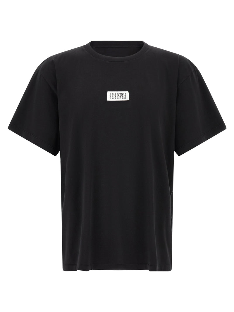 MM6 Maison Margiela Black Cotton T-Shirt