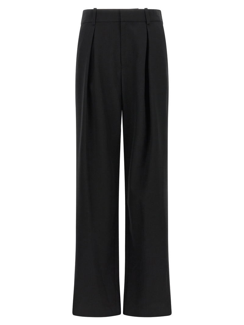MM6 Maison Margiela Black Polyester Casual Pants