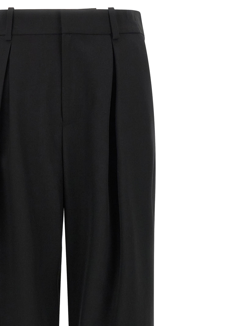 MM6 Maison Margiela Black Polyester Casual Pants