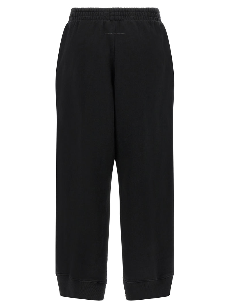 MM6 Maison Margiela Black Cotton Joggers (Workout Pants)