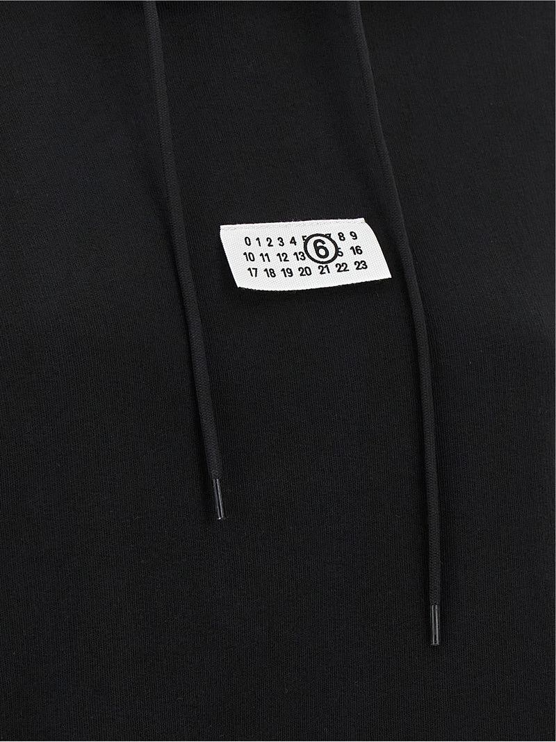 MM6 Maison Margiela Black Cotton Sweatshirt