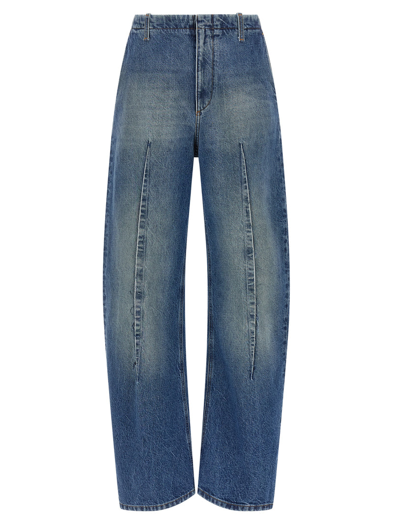 MM6 Maison Margiela Blue Cotton High-Waisted Jean