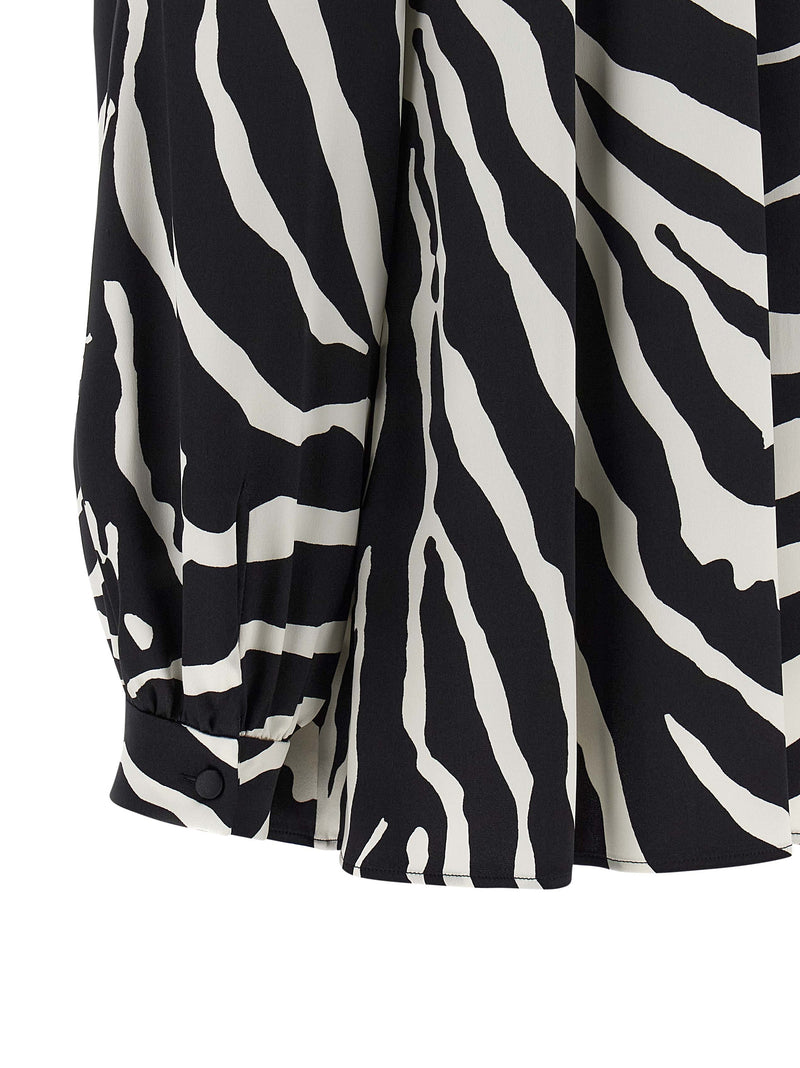 Dolce & Gabbana Bicolor Silk Blouse