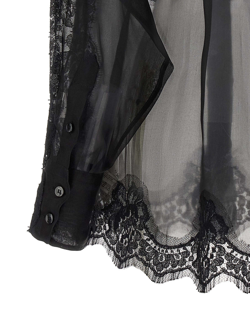 Dolce & Gabbana Black Silk Blouse
