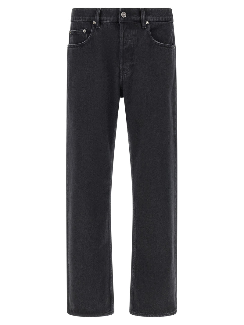 Golden Goose Black Cotton Straight-Leg Jeans