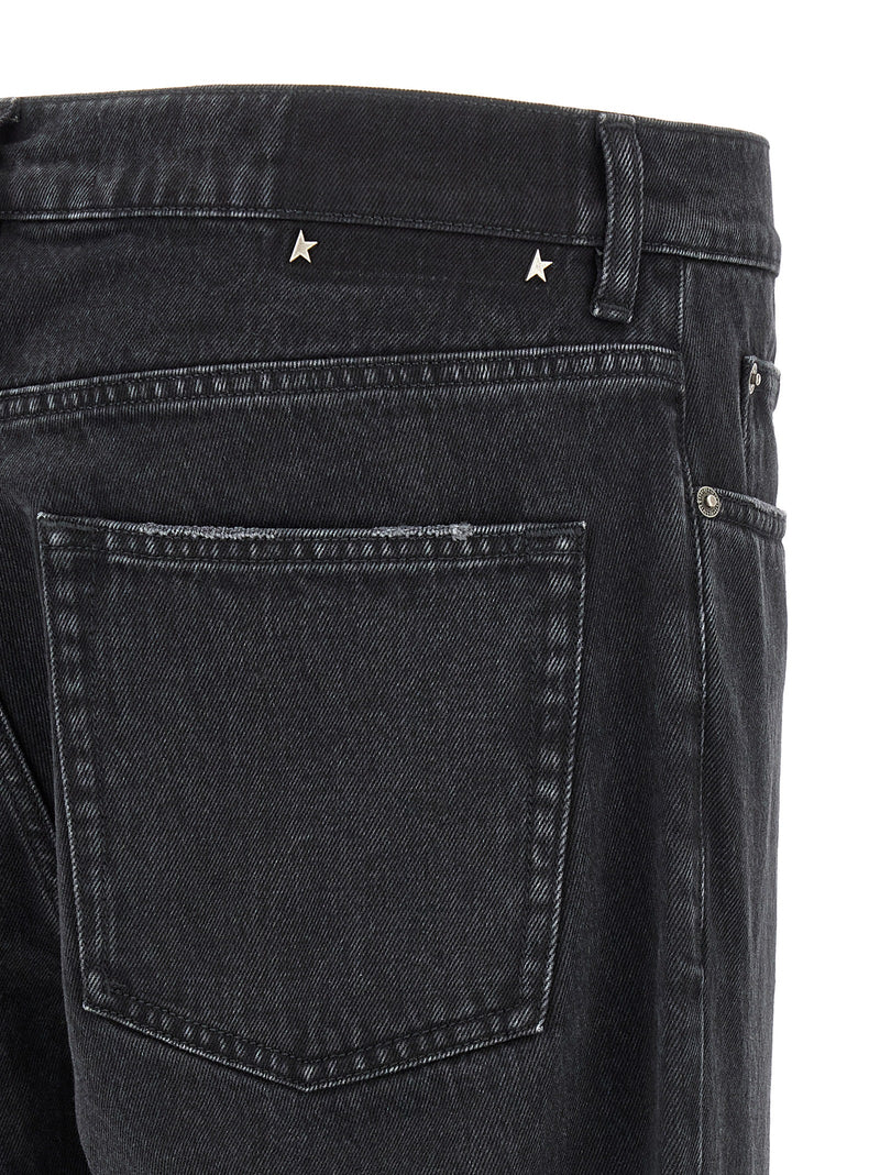 Golden Goose Black Cotton Straight-Leg Jeans