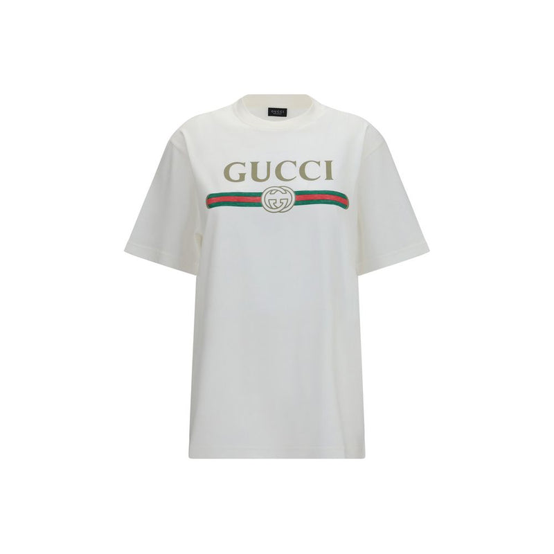 Gucci White Cotton T-Shirt