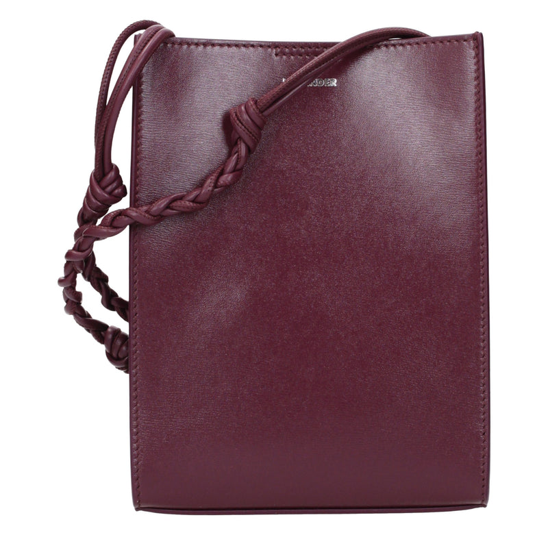 Jil Sander Purple Leather Crossbody Bag