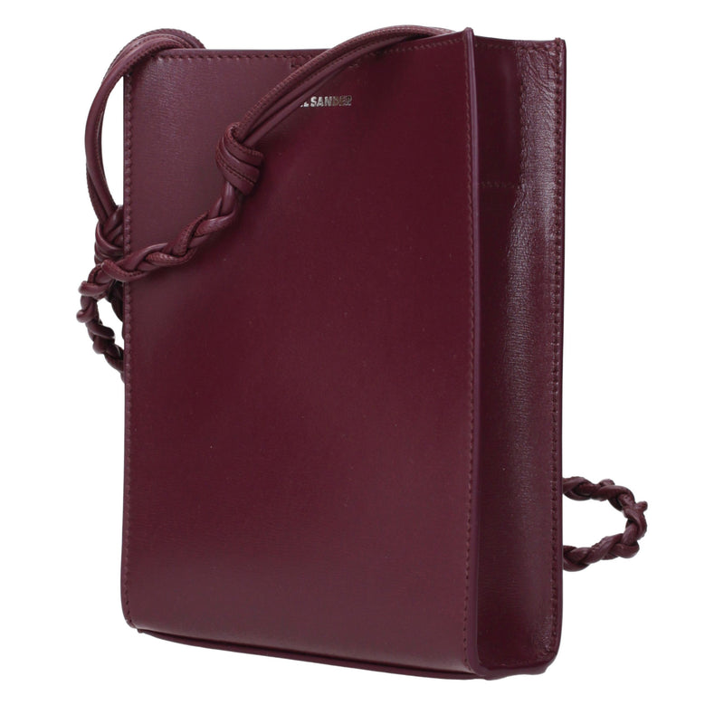 Jil Sander Purple Leather Crossbody Bag
