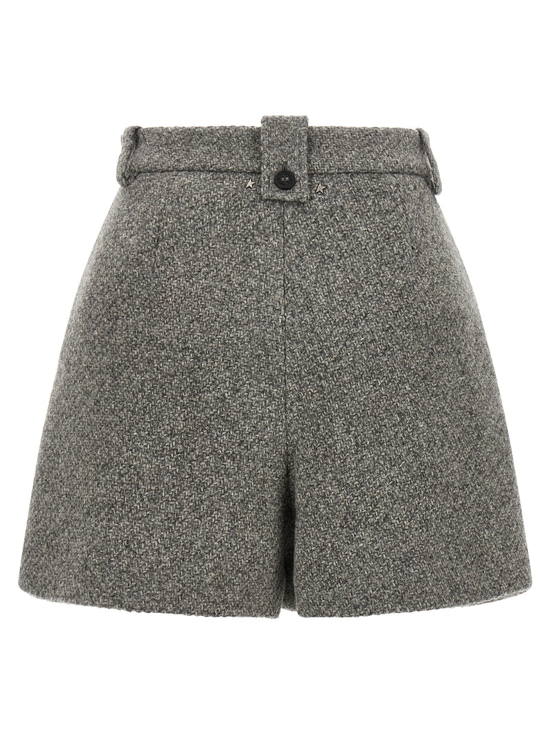 Golden Goose Gray Virgin Wool Bermuda Shorts