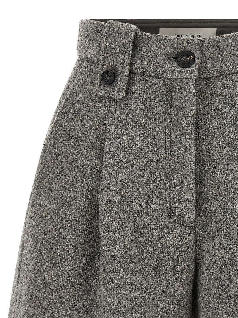 Golden Goose Gray Virgin Wool Bermuda Shorts