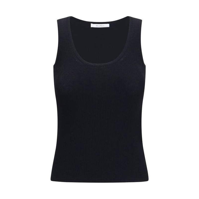 Max Mara Black Viscose Tank Tops
