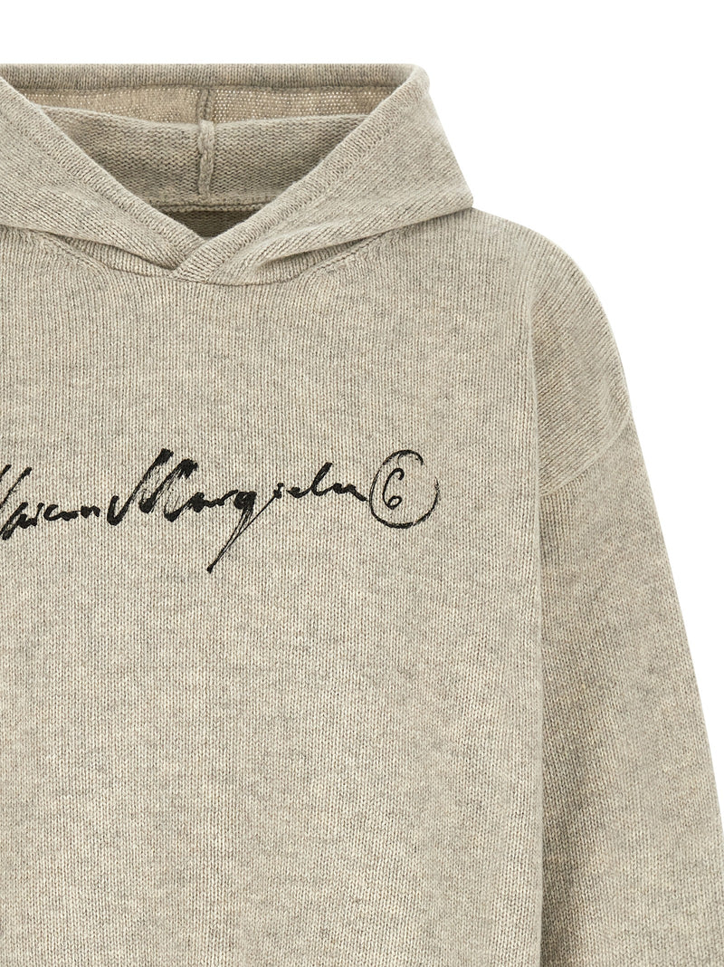 MM6 Maison Margiela Gray Wool Cardigan