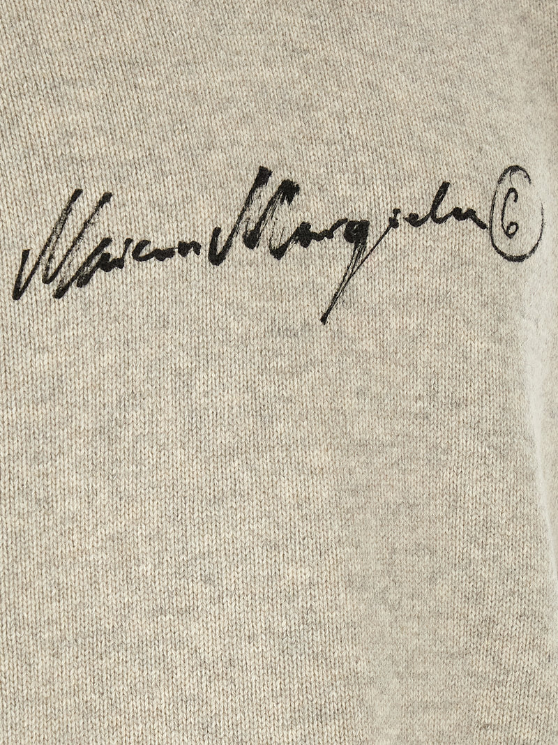 MM6 Maison Margiela Gray Wool Cardigan