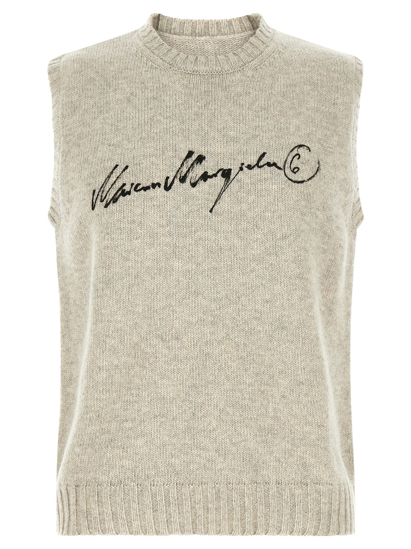 MM6 Maison Margiela Gray Wool Sweatshirt