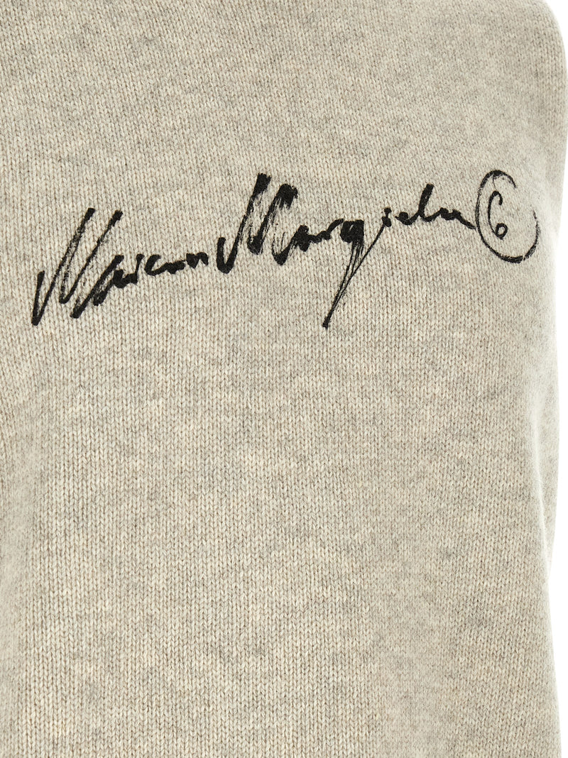 MM6 Maison Margiela Gray Wool Sweatshirt