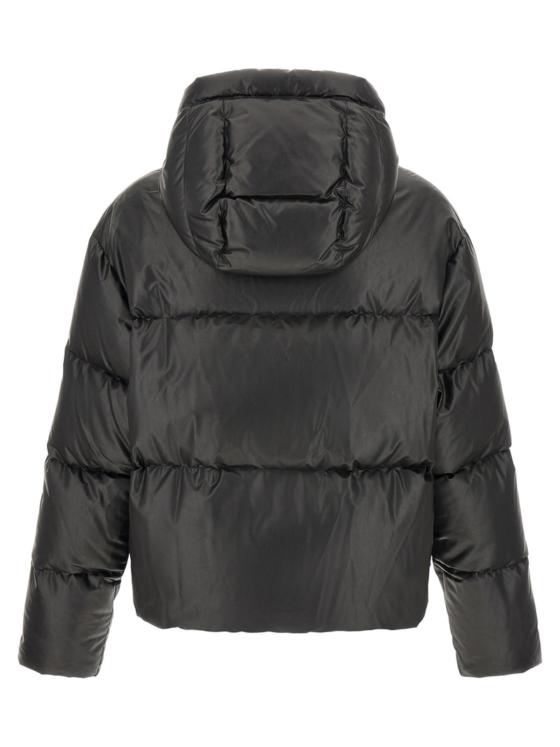MM6 Maison Margiela Black Polyester Full-Length Jacket