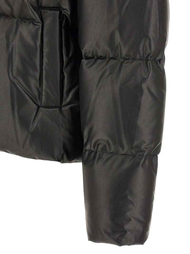 MM6 Maison Margiela Black Polyester Full-Length Jacket