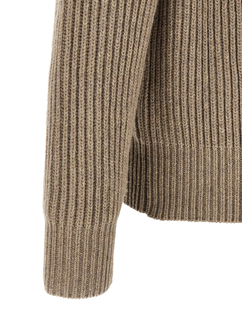 MM6 Maison Margiela Beige Wool Full-Length Jacket