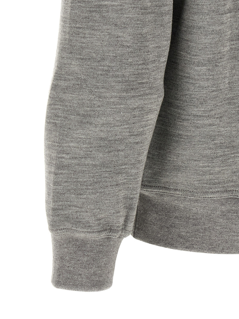 Brunello Cucinelli Gray Cashmere Sweatshirt