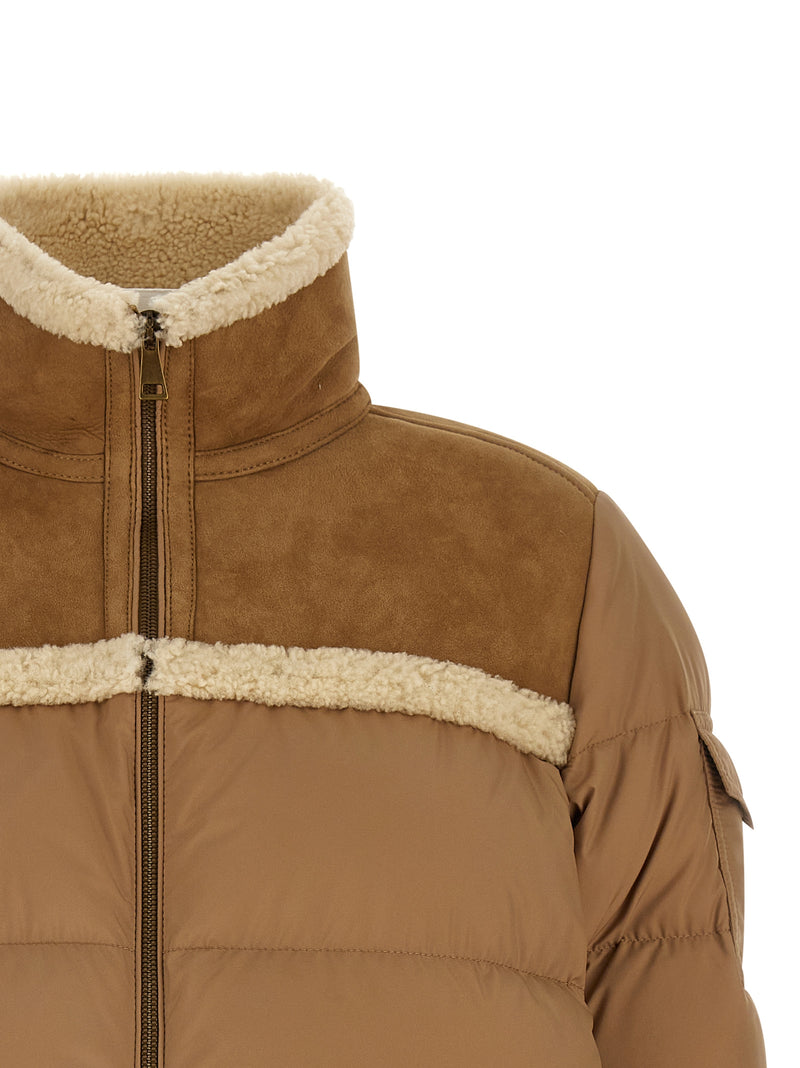 Moncler Beige Polyester Full-Length Jacket