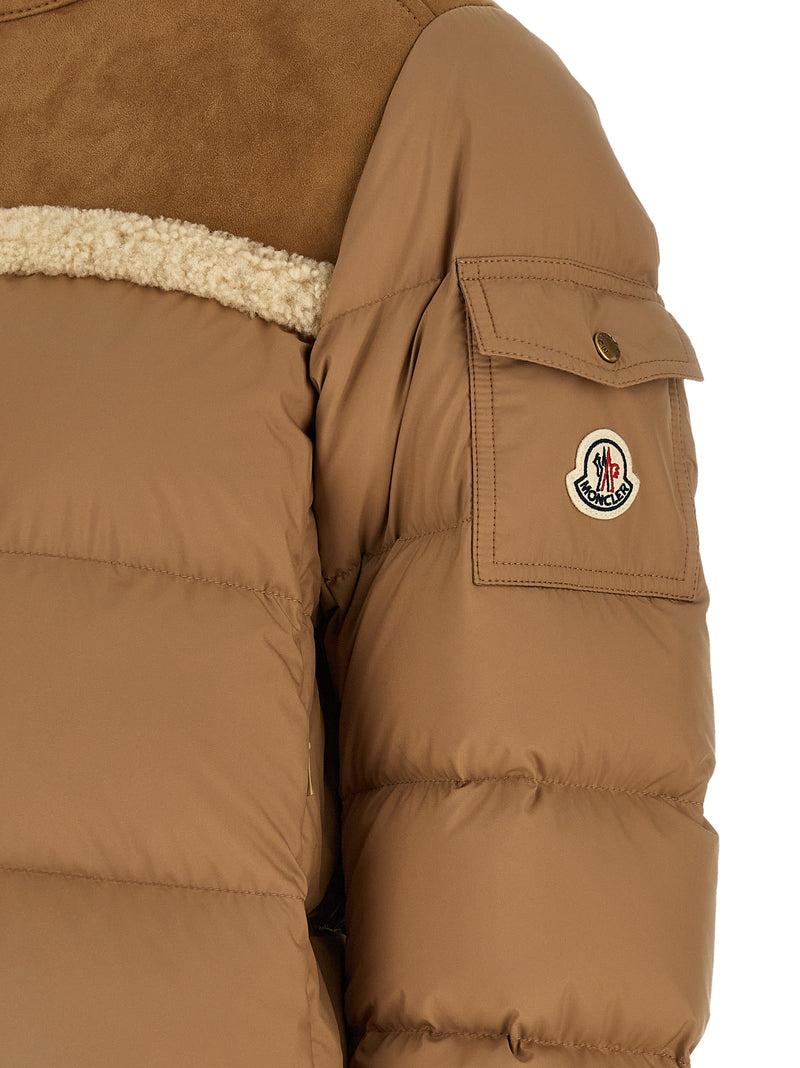 Moncler Beige Polyester Full-Length Jacket