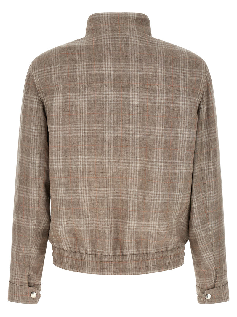 Brunello Cucinelli Brown Wool Full-Length Jacket