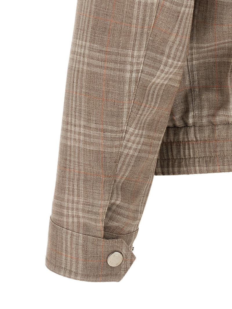 Brunello Cucinelli Brown Wool Full-Length Jacket