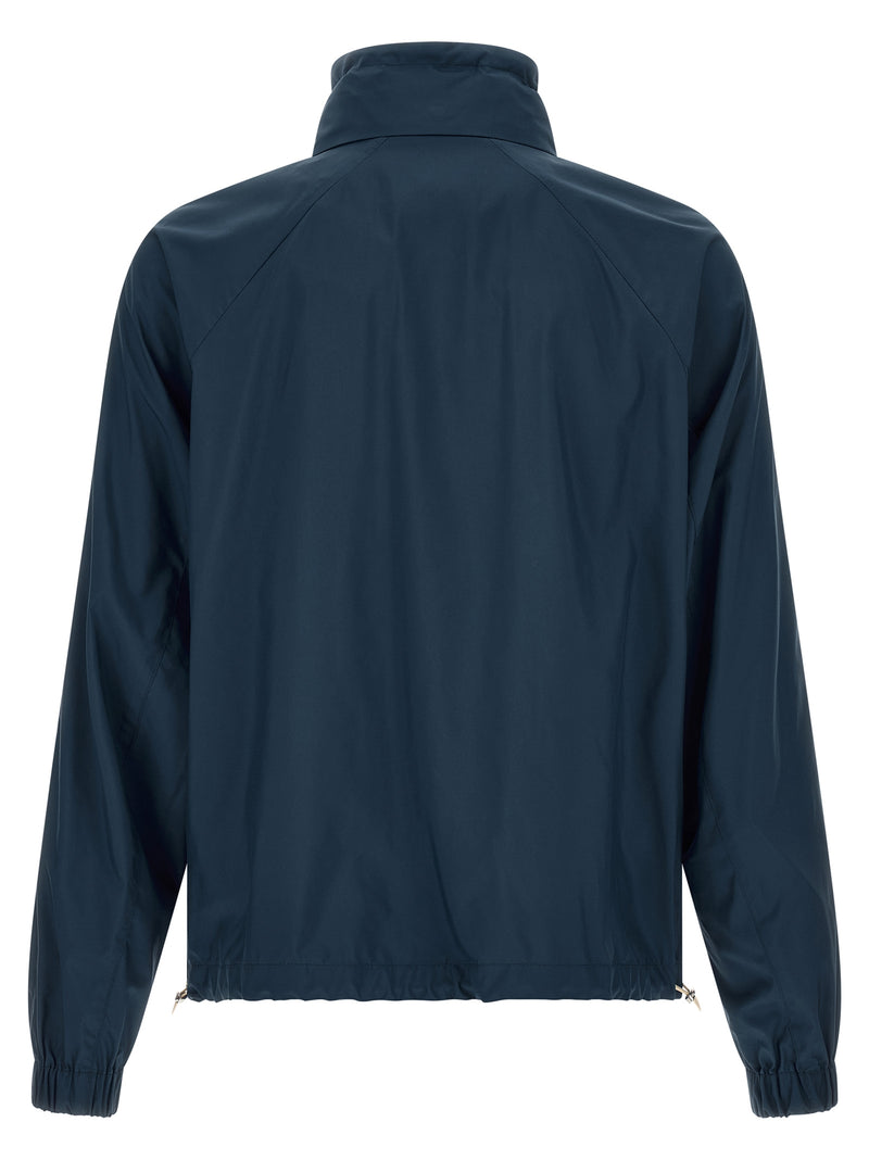 Brunello Cucinelli Blue Polyester Full-Length Jacket