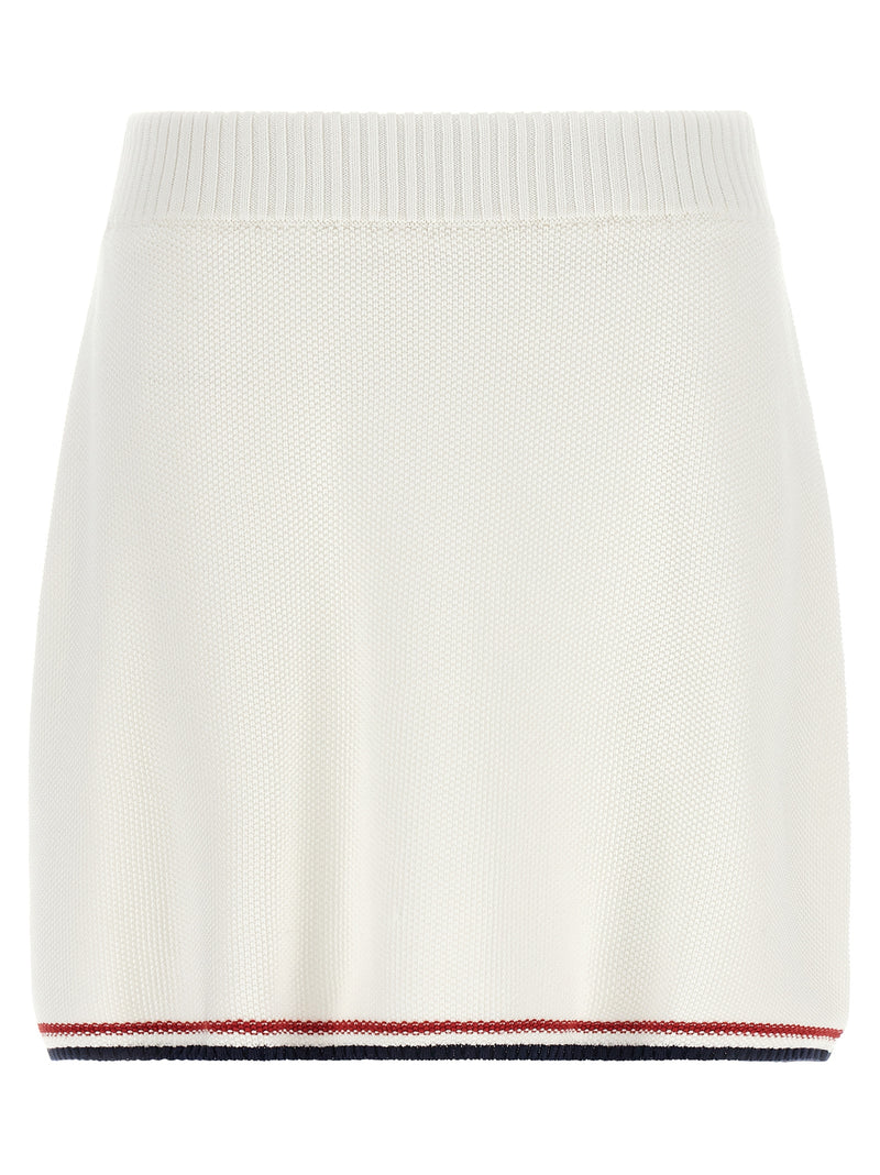 Brunello Cucinelli White Cotton Long Skirt