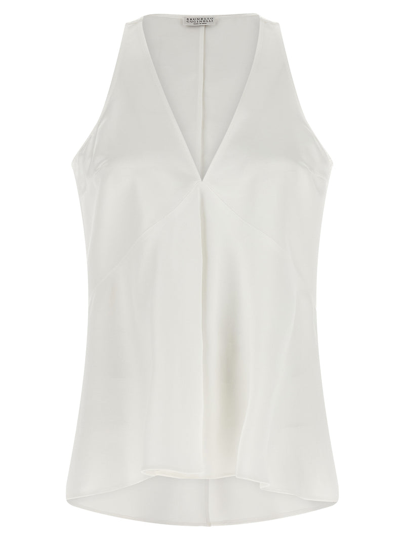 Brunello Cucinelli White Cotton Shirt