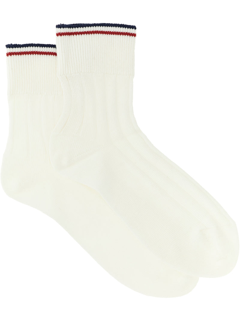 Brunello Cucinelli White Cotton Socks