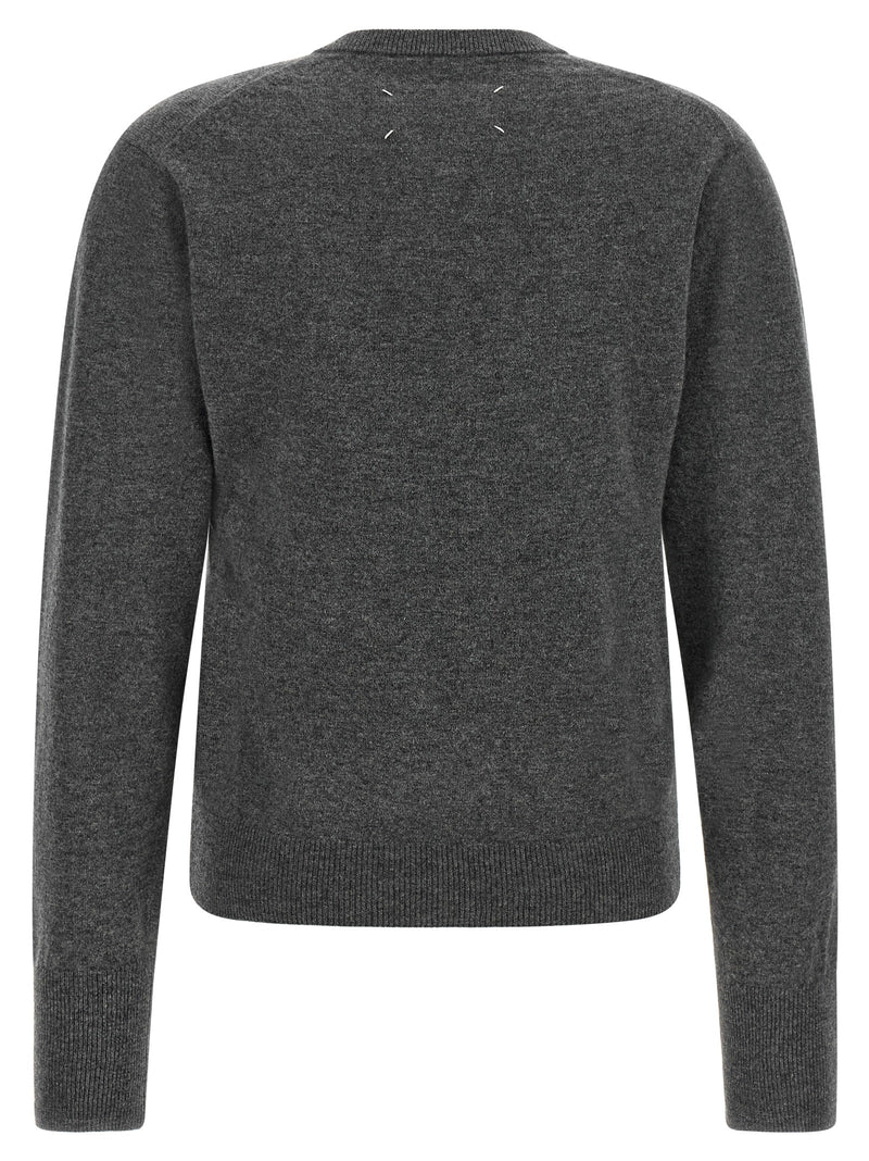 Maison Margiela Gray Virgin Wool Cardigan