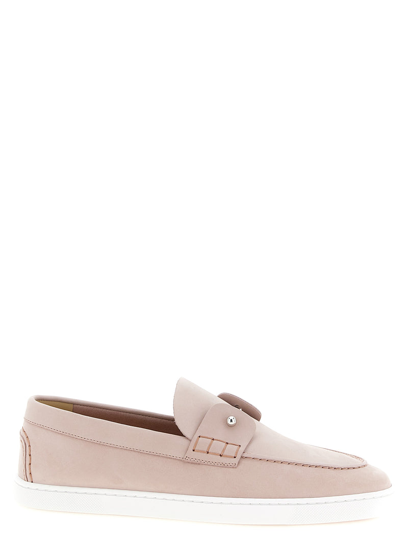 Christian Louboutin Multicolor Calfskin Slip-On Loafers