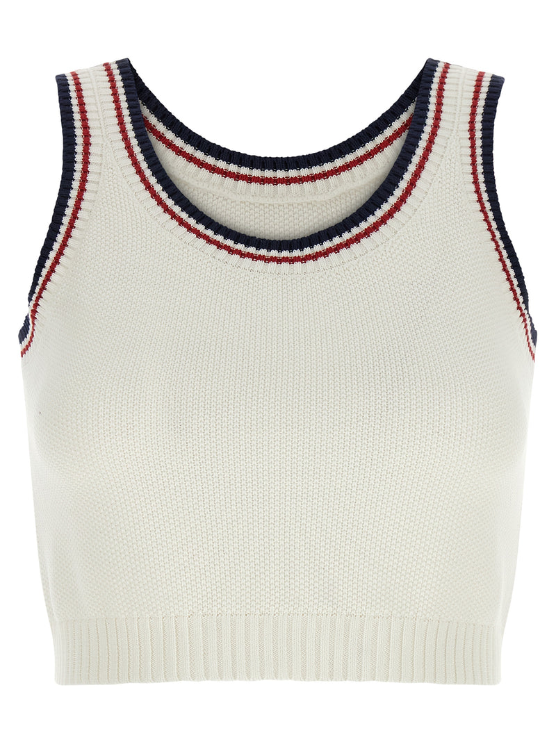 Brunello Cucinelli White Cotton Top