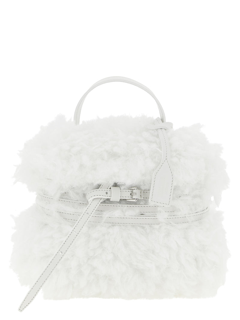 Moschino White Leather Handbag