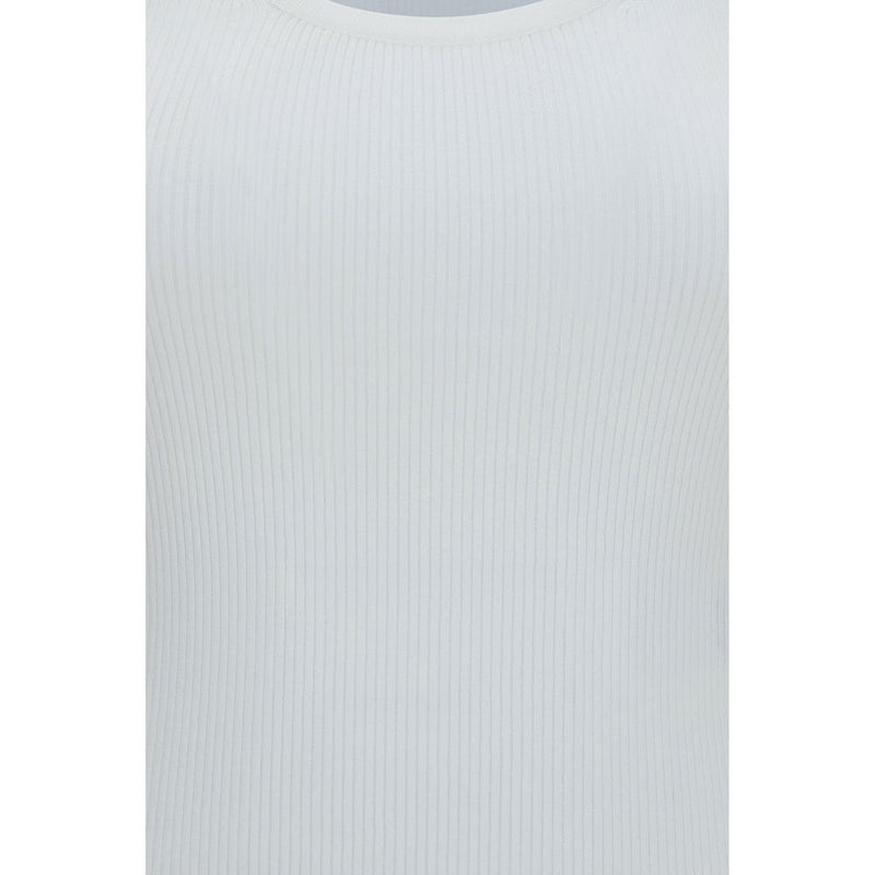 Max Mara White Viscose Tank Tops