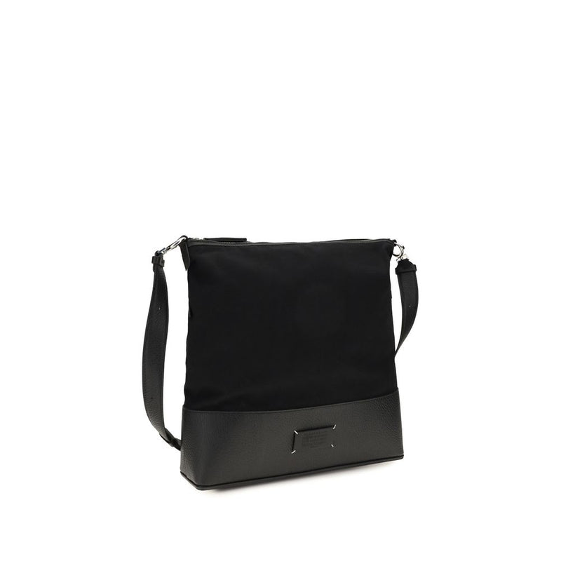 Maison Margiela Black Calf Leather Bos Taurus Shoulder Bag