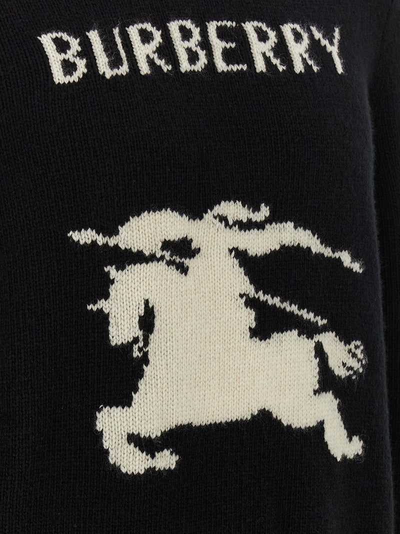 Burberry Black Wool Cardigan
