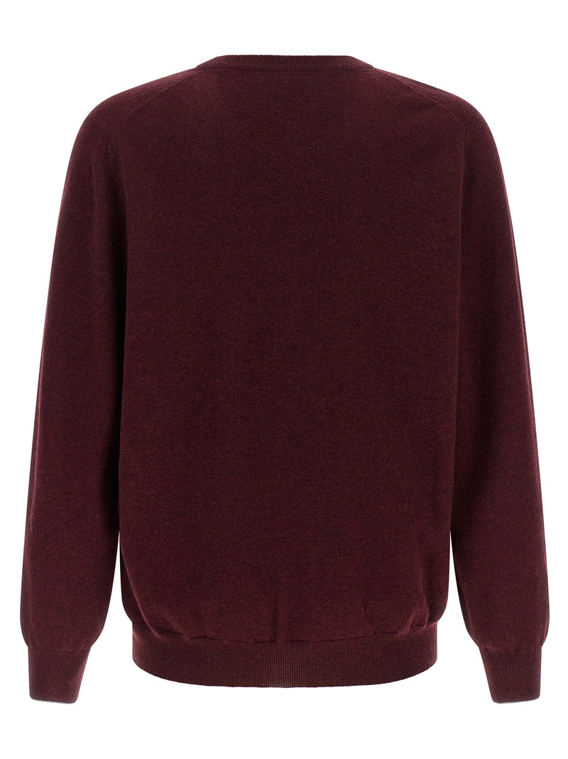 Brunello Cucinelli Bordeaux Cashmere Cardigan