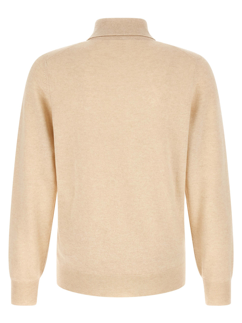 Brunello Cucinelli Beige Cashmere Polo Shirt