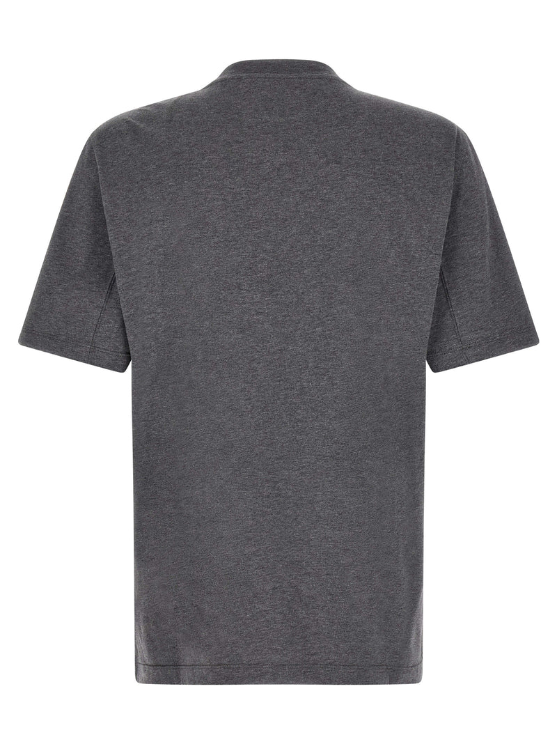 Brunello Cucinelli Gray Cotton T-Shirt