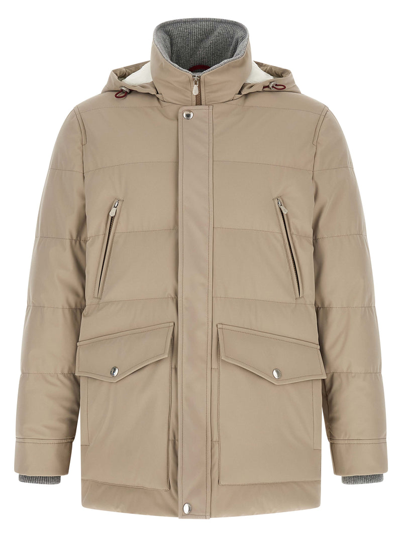 Brunello Cucinelli Beige Polyamide Parka