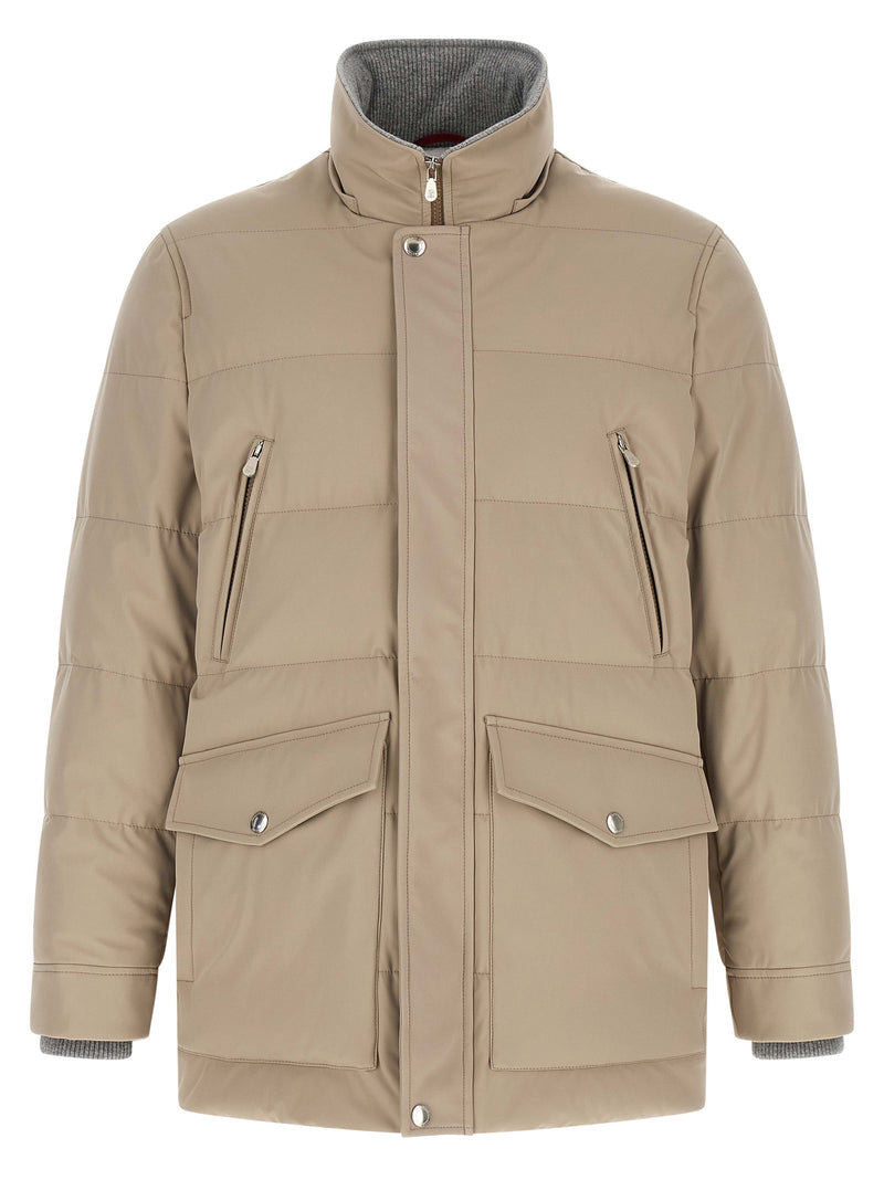 Brunello Cucinelli Beige Polyamide Parka