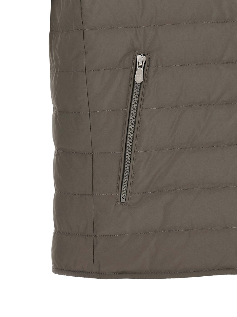 Brunello Cucinelli Bicolor Polyester Sleeveless Jacket