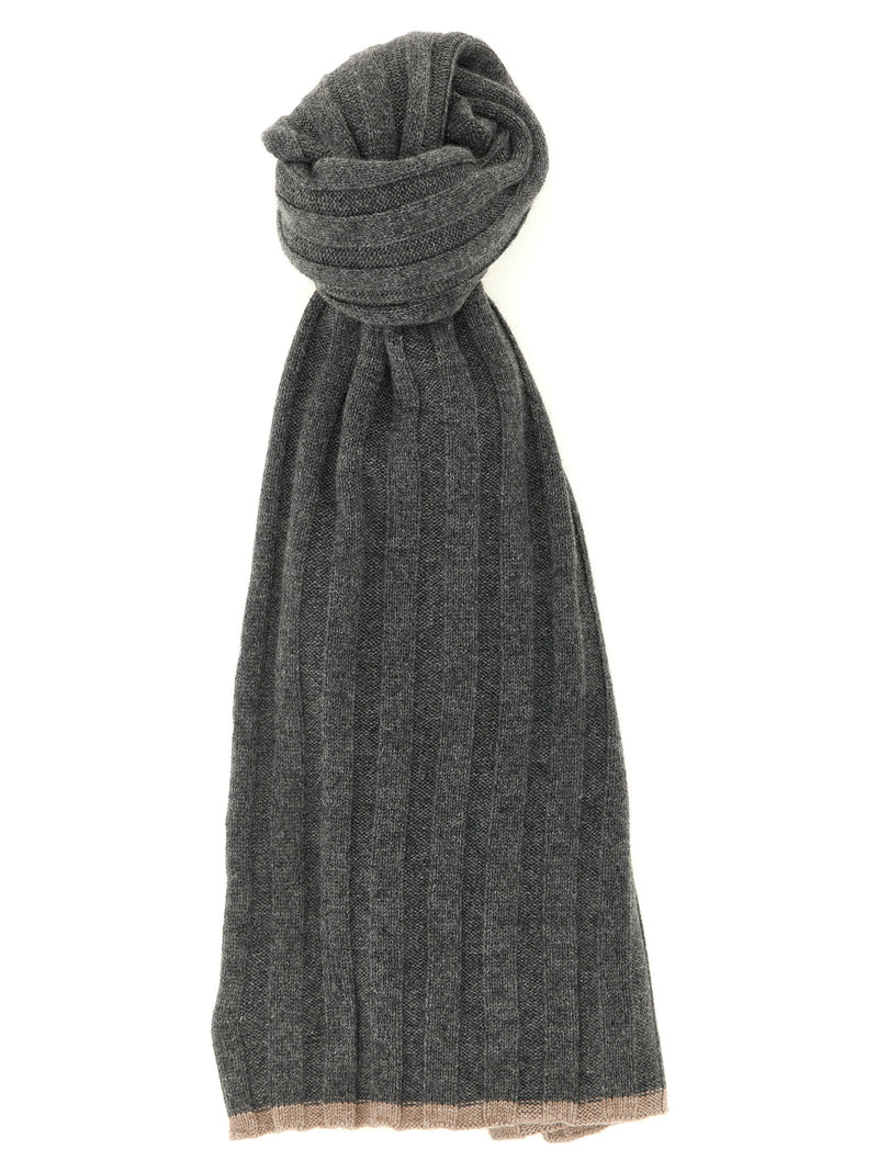 Brunello Cucinelli Gray Cashmere Scarf